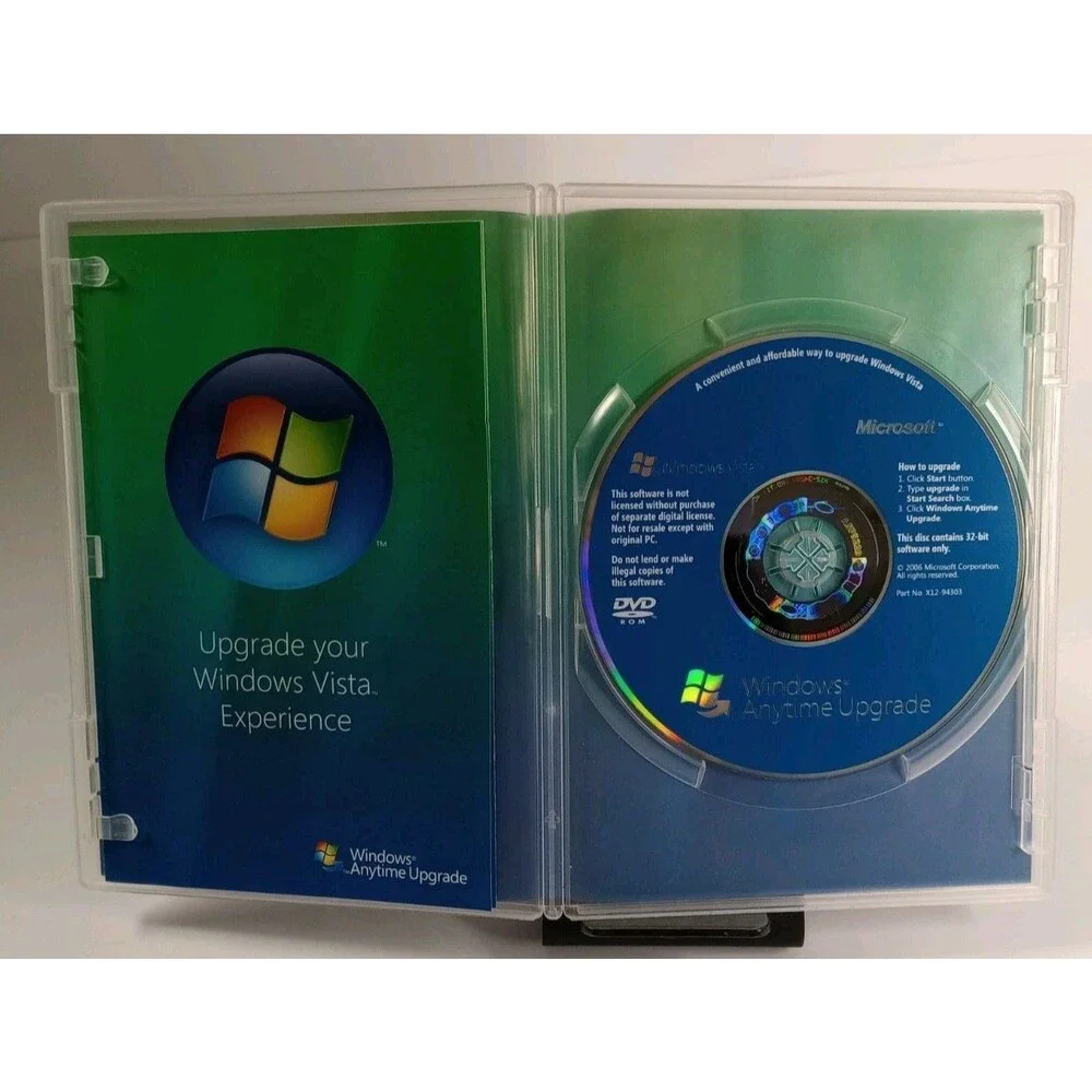 Microsoft Windows Vista Anytime Upgrade Diisc 32-Bit Pre Owned